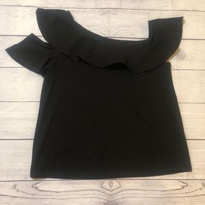 J. Crew Off Shoulder Top with One Sleeve size S
